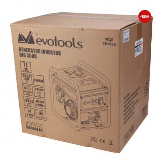 Generator Invertor EPTO DIG 3500 / P[W]: 3500